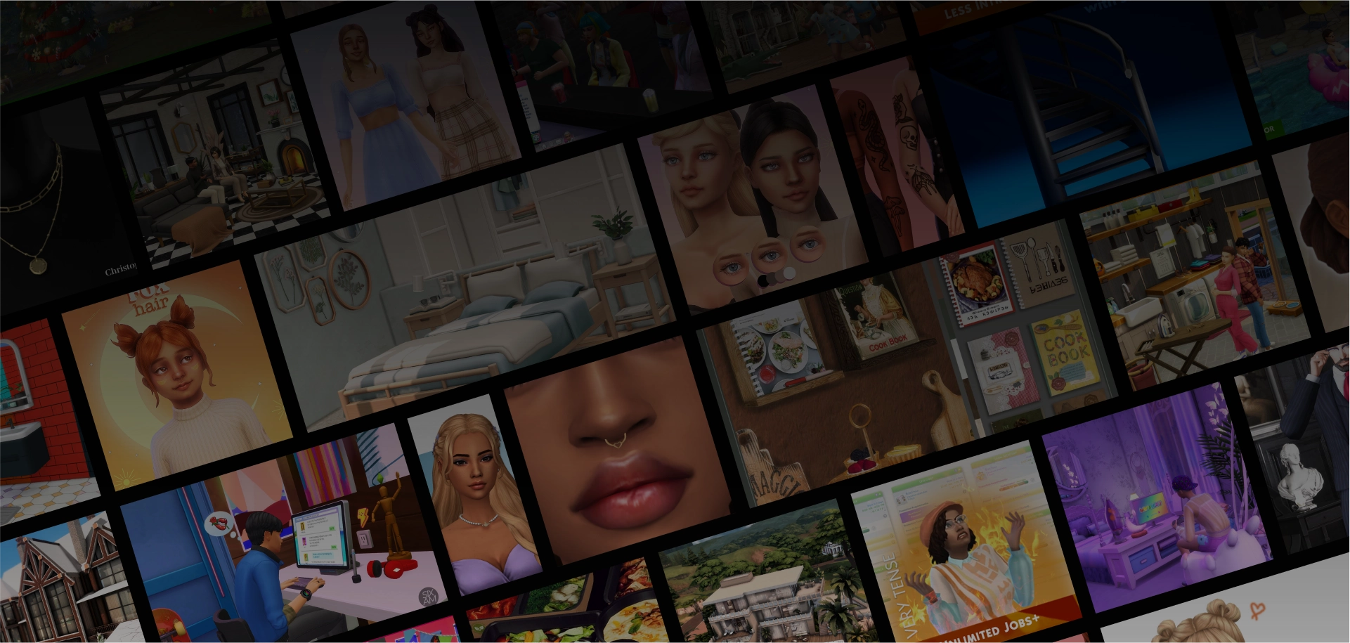 sims images collage